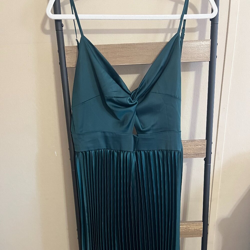 Floor Length Teal Dress